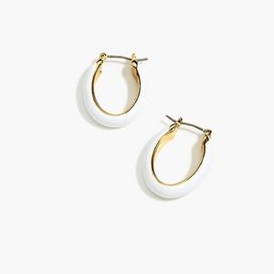 NWT JCrew - Enamel oval hoop earrings